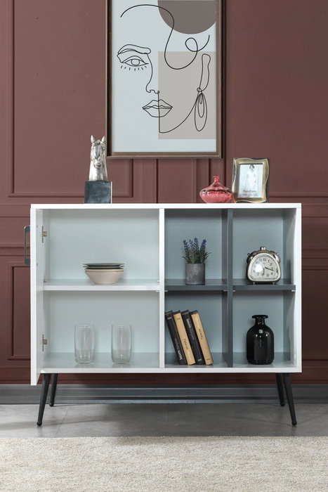 Hanah Home Şile 4112 Consola Blanco y Antracita
